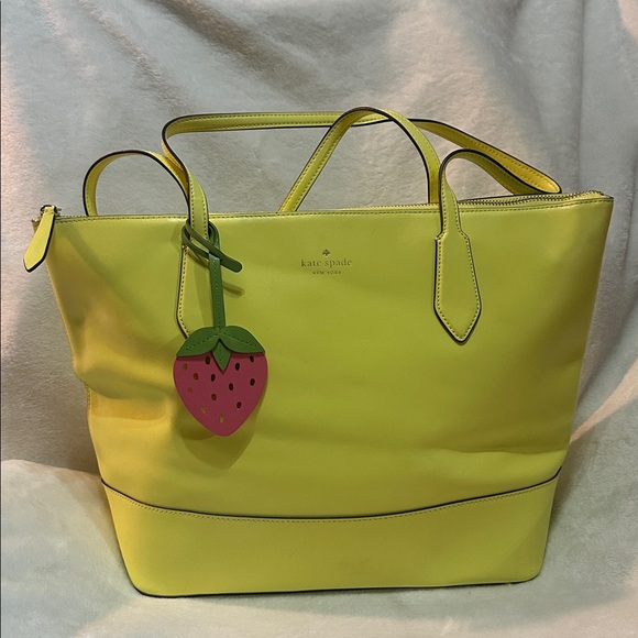 Kate Spade Limelite Braelynn Tote with a strawberry charm - Picture 1 of 11
